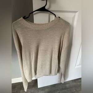 H&M Light Beige Crew Neck Sweater